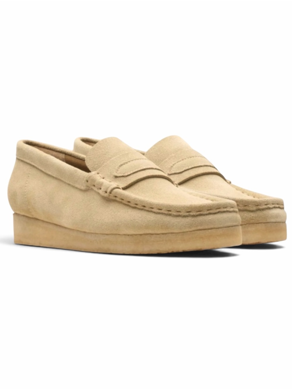 Clarks Originals Wallabee Loafer Maple Suede Moc Toe Size 8.5